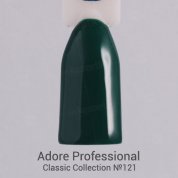 Adore Professional, Гель-лак №121 - Темно-зеленый (7,5 мл.)