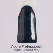 Adore Professional, Гель-лак №124 - Темная бирюза (7,5 мл.)