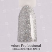 Adore Professional, Гель-лак №140 - Серебряный (7,5 мл.)