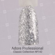 Adore Professional, Гель-лак №142 - Серебро (7,5 мл.)