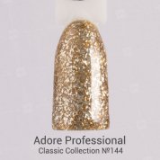 Adore Professional, Гель-лак №144 - Золотой (7,5 мл.)