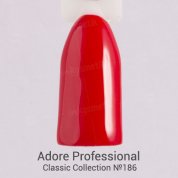Adore Professional, Гель-лак №186 - Алый (7,5 мл.)