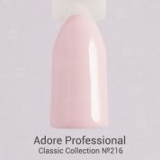 Adore Professional, Гель-лак №216 - Розовато-бежевый (7,5 мл.)