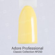 Adore Professional, Гель-лак №250 - Лимонно-желтый (7,5 мл.)