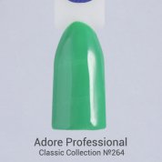 Adore Professional, Гель-лак №264 - Зеленый (7,5 мл.)
