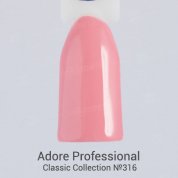 Adore Professional, Гель-лак №316 - Кораллово-розовый (7,5 мл.)