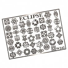 Eclipse, Слайдер для дизайна ногтей W242 черный