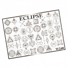Eclipse, Слайдер для дизайна ногтей W248 черный