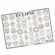 Eclipse, Слайдер для дизайна ногтей W249 черный