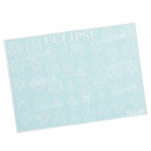 Eclipse, Слайдер для дизайна ногтей W249 белый