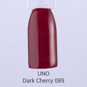 Uno, Гель-лак Dark Cherry - Темная вишня №089 (12 мл.)
