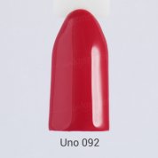 Uno, Гель-лак Scarlet Carnation - Красная гвоздика №092 (12 мл.)