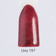 Uno, Гель-лак Red Carpet - Красная дорожка №197 (12 мл.)