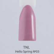 TNL, Гель-лак Hello Spring - розово-коралловый №03 (10 мл.)