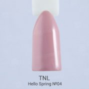 TNL, Гель-лак Hello Spring - пыльно-розовый №04 (10 мл.)