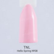 TNL, Гель-лак Hello Spring - дымчато-розовый №08 (10 мл.)