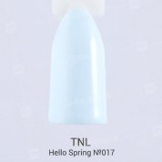 TNL, Гель-лак Hello Spring - светло-голубой №017 (10 мл.)