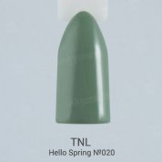 TNL, Гель-лак Hello Spring - зеленый камень №020 (10 мл.)