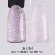 Grattol, Гель-лак Luxury Stones - Quartz №01 (9 мл.)