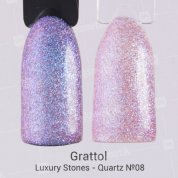 Grattol, Гель-лак Luxury Stones - Quartz №08 (9 мл.)