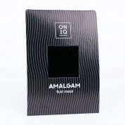 ONIQ, Amalgam Fluid metal: Black Metallic Nail Foil - Фольга для дизайна ногтей ONF-004 (черная)