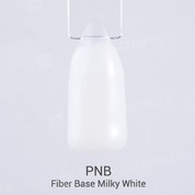 PNB, Fiber UV/LED Base White Milk - База Файбер бело-молочная (8 мл.)