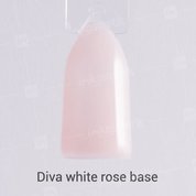Diva, French base white rose - Камуфлирующая база для гель-лака (15 мл.)
