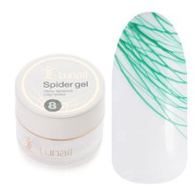 Lunail, Spider gel - Гель-краска паутинка №8 (зеленая, 5 мл.)
