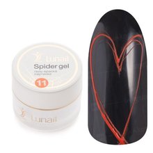 Lunail, Spider gel - Гель-краска паутинка №11 (оранжевая, 5 мл.)