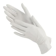 Benovy, Перчатки нитриловые текстурированные на пальцах белые (M, 100 шт.)