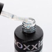 OXXI, Rubber Shiny Top no-wipe - Топ с блестками без липкого слоя (10 мл.)