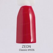 ZEON, Гель-лак для ногтей - Classic №026 (10,2 мл.)