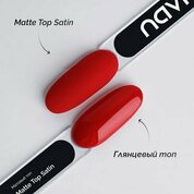 NAVI, Matte Top Satin - Матовый топ для гель-лака без липкого слоя (15 мл)