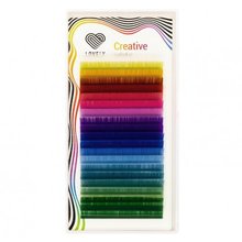 Lovely, Ресницы цветные Creative - Salut 20 линий, изгиб C 0.10 (14 mm)