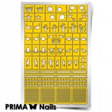 PrimaNails, Трафарет для дизайна ногтей - Морское дно
