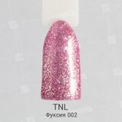 TNL, Гель-лак Glitter №02 - Фуксия (10 мл.)