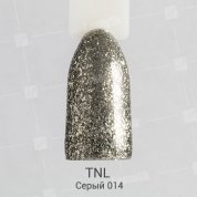TNL, Гель-лак Glitter №14 - Серый (10 мл.)