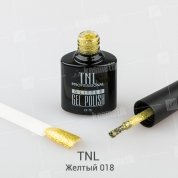 TNL, Гель-лак Glitter №18 - Желтый (10 мл.)
