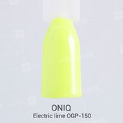 ONIQ, Гель-лак для покрытия ногтей - Electric lime OGP-150 (10 мл.)