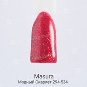 Masura, Гель-лак - Basic №294-534S Модный Скарлет (11 мл.)