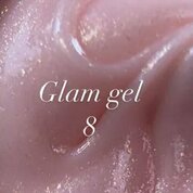 KIRA, GLAM GEL - Гель для наращивания с шиммером №008 (15 гр.) KIRA, GLAM GEL - Гель для наращивания с шиммером №008 (15 гр.)