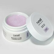 ruNail, Builder UV Gel Aurora Shine - Моделирующий УФ-гель c шиммером №9825 (15 г)