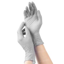 mediOk, Нитриловые неопудренные перчатки - Цвет серый (р-р M, 50 пар в уп.)