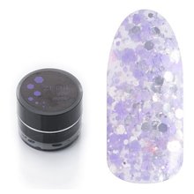 ZEON, Glitter - Глиттер-гель для дизайна Purple № GP-PU (5 мл.)