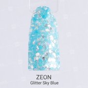 ZEON, Glitter - Глиттер-гель для дизайна Sky blue № GP-SK (5 мл.)
