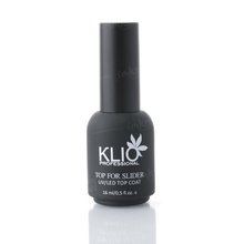 Klio Professional, Top Coat For Slaider - Топ для закрепления дизайна, с липким слоем (16 мл.)