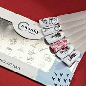 Swanky Stamping, Пластина для стемпинга №035 (6х12 см.)