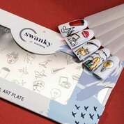 Swanky Stamping, Пластина для стемпинга №035 (6х12 см.)