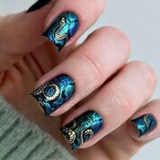 Swanky Stamping, Лак для стемпинга - Хамелеон мятный S103 (6 мл)