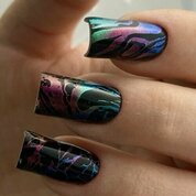 Swanky Stamping, Лак для стемпинга - Хамелеон голубой S104 (6 мл)